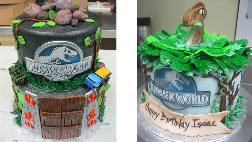Jurassic World themed cakes